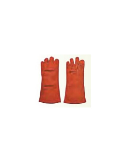 GL204 full leather welding gloves 14 inch