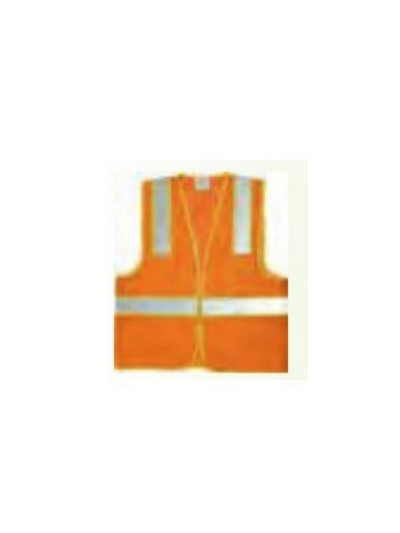 SV44 Four pocket orange vest with reflectives